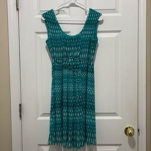Calvin Klein Teal Cap Sleeve Dress